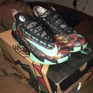 Nike all star illusion green glow sneakers